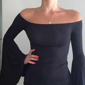 Free People Bell Sleeve Shirt